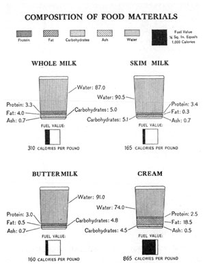 [Illustration: Composition of food materials]